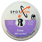 Пули пневматические Spoton Crow 400шт, 4,5 мм, 0.54г