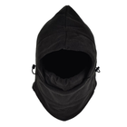 Балаклава маска Фліс із затяжкою (військова, тактична, підшоломник, мафія, ніндзя, бандитка, хуліганка) Чорна, Унісекс WUKE One size - зображення 3