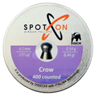 Пули пневматические Spoton Crow 400шт, 4,5 мм, 0.54г - изображение 1