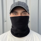 Тактический бафф-маска флисовый зимний, Черный - изображение 2