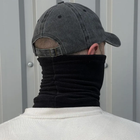 Тактический бафф-маска флисовый зимний, Черный - изображение 5