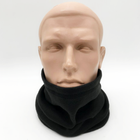 Тактический бафф-маска флисовый зимний, Черный - изображение 6