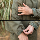 Тактическая куртка Pave Hawk PLY-6 Green M мужская армейская с капюшоном и карманами на рукавах (SK-10114-43262) - изображение 5