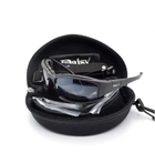 Тактичні захисні військові окуляри Daisy X7-в подарунок залізний карабін на липучці - зображення 5
