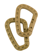 Карабін 1шт KOMBAT UK Tactical Carabiner, койот