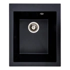 Гранитная мойка для кухни PLATINUM 4150 SOKIL матовая Черная