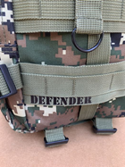 Рюкзак сумка Defender 30 л Камуфляж зі зносостійкого водонепроникного матеріалу дволямковий з ручкою для перенесення для активного відпочинку кемпінгу - зображення 5