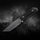 Нож Нескладной Тактический Черный «Urban Tactical» с креплением под Молли - изображение 1