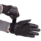 Перчатки тактические с закрытыми пальцами Zelart Heroe 8797 размер L Black - изображение 5