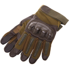 Перчатки тактические с закрытыми пальцами Zelart Heroe 8797 размер L Olive - изображение 6