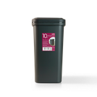 Сміттєве відро з кришкою 10 л чорне BIN-04 10L ANTHRACITE