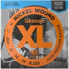 Струны для электрогитары D'Addario EJ22 XL NICKEL WOUND JAZZ MEDIUM (13-56)