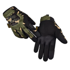 Тактичні рукавички військові з закритими пальцями і накладками Механікс MECHANIX MPACT Мультикам M - зображення 1