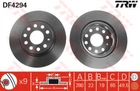 Диск тормозной AUDI A3, SEAT TOLEDO, SKODA OCTAVIA, VW CADDY, передн. вент. (выр-во TRW) TRW (DF4294)