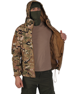 Куртка тактична Флісова SoftShell ClefersTac A33 з капюшоном і з липучками - Multicam Розмір: XL (5002485XL) - зображення 5