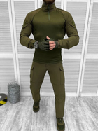 Тактичний військовий костюм Singl Sword ( Убакс + Штани ), Камуфляж: Олива, Розмір: XXL - зображення 1