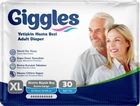 Підгузники для дорослих Giggles Extra Large 120-160 см 30 шт 10 крап.