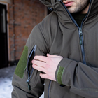 Куртка 2 в 1 с подстебкой (СШ-С22) Soft Shell Grifon олива 52 размер - изображение 8