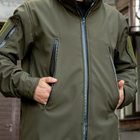 Куртка 2 в 1 с подстебкой (СШ-С22) Soft Shell Grifon олива 52 размер - изображение 11