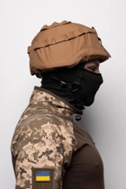 Кавер на каску МИЧ с креплением для очков шлем маскировочный чехол Mich Койот - изображение 1