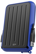 Жорсткий диск Silicon Power Armor A66 4TB SP040TBPHD66LS3B 2.5 USB 3.2 External Blue - зображення 2