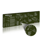 Коврик для чистки оружия TekMat 30 см х 91 см с чертежом AR-15 2000000117508 - изображение 2