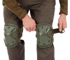 Тактичні наколінники та захисні накладки на лікті Combat олива - зображення 2