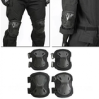 Тактичні наколінники та захисні накладки на лікті Combat чорний - зображення 3