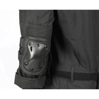 Тактичні наколінники і захисні накладки на лікті Combat чорний - изображение 9