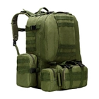 Рюкзак тактический +3 подсумка AOKALI Outdoor B08 Green армейская спецсумка - изображение 1