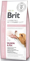Сухой корм для всех возрастов Brit VetDiets при пищевой аллергии с лососем горохом и гречкой