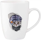 Чашка ARDESTO Cute cat 320 мл Белая (AR3463)