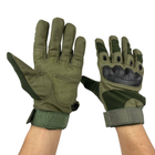 Тактичні рукавиці розмір M олива - изображение 1