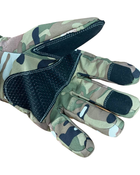 Зимові тактичні рукавиці Soft-shell Мультикам розмір L - изображение 2