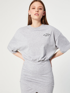 Платье-футболка мини летнее женское Jennyfer 75tiab70 XS-S Серое (KC1000000025418) - изображение 1