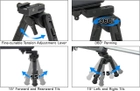 Сошки Leapers UTG Recon 360 TL, 200-305 мм, Picattinny, 3 позиції, поворотні, гумові ніжки, TL-BP03-A - зображення 4