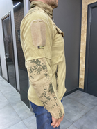 Армейская Кофта флисовая WOLFTRAP, теплая, размер M, цвет Койот, Камуфляжные вставки на рукава, плечи, карманы - изображение 4