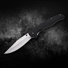 Нож Складной Карманный Черный с Серебристым Лезвием KN43 - изображение 2
