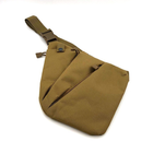 Сумка тактическая через плече WLKR W38-Cross Body мужская, слинг, армейский мини-рюкзак нагрудный Олива - изображение 6