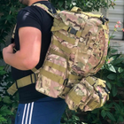 Рюкзак з підсумками Armory Tactics-Camo армійський, військовий, 55л, стропи MOLLE, для ЗСУ - зображення 13
