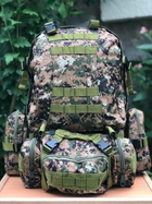 Рюкзак з підсумками Armory Tactics-Green Jungle армійський, військовий, 55л, стропи MOLLE, для ЗСУ - зображення 9