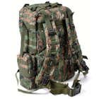 Рюкзак з підсумками Armory Tactics-Green Jungle армійський, військовий, 55л, стропи MOLLE, для ЗСУ - зображення 11