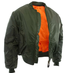 Двусторонняя куртка Mil-Tec олива 10403001 бомбер ma1 размер XS