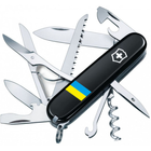 Нож Victorinox Huntsman Ukraine Black "Прапор України" (1.3713.3_T1100u) - изображение 1