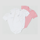 Zestaw body-t-shirtów 3 szt. OVS 1606612 68-74 cm Pink Nectar (8052147119178) - obraz 1