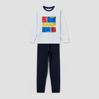 Піжама дитяча (футболка з довгими рукавами + штани) OVS 1628996 122 см Grey Melange (8052147504912) - зображення 1