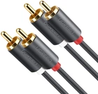 Инсертный кабель Ugreen AV104 2RCA to 2RCA Audio Cable 2 м Black (90401973/10518)