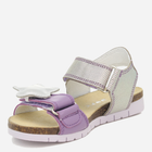 Підліткові шкіряні сандалії для дівчинки Bartek 19183012 37 Фіолетовий/Срібний (5903607658665) - зображення 6
