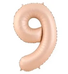 Кулька Цифра "9" (80 см) колір кремовий