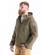 Мужская куртка Eagle Soft Shell JA-01 тактическая с флисом Green Olive L - изображение 6